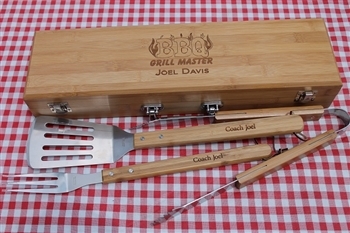 Engraved BBQ Grill Tool Set | Personalized BBQ Tools